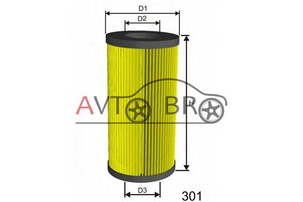 Фільтр масла DB Sprinter/Vito CDI OM611/612/646 (3 резинки)