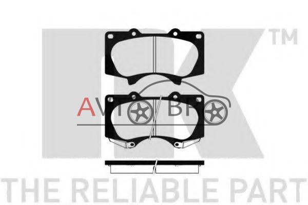 Гальмівнi колодки дискові перед. Lexus GX/Mitsubishi Pajero IV/Toyota Land Cruiser 3.0-4.7 01-