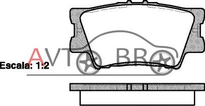 Гальмівні колодки дискові  зад. Toyota Rav 4 III 2.0 VVT-i, 2.2 D-4D, 2.2 06-